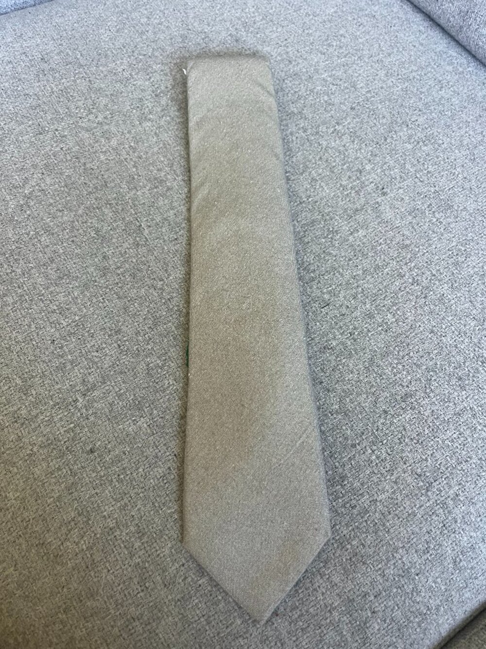 Men's Tie. 75% Silk/25% Cotton. Brand: PROFUOMO. Beige. Retail:$99+tax.